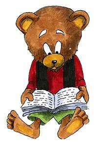 Медвеженок с книжкой